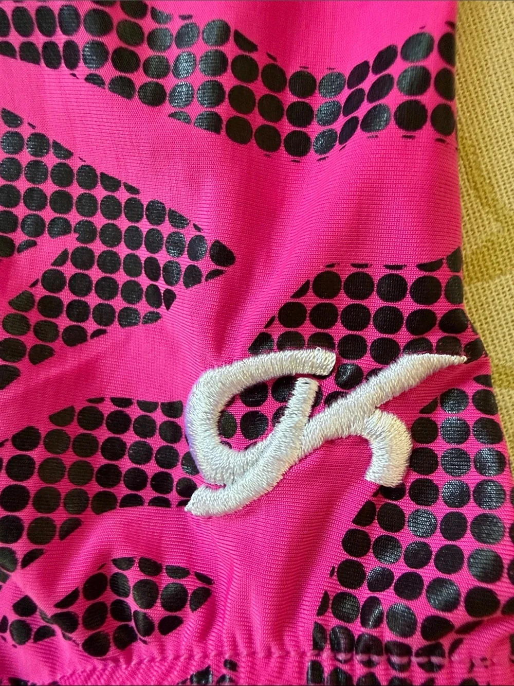 GK Girls' Hot Pink Zebra Print Leotard Child Small